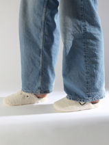 Pantoffels Isotoner Wit women 97388-vue-porte