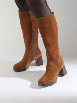 Laarzen Uit Leder Tamaris Bruin women 43-vue-porte