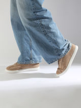 Sneakers Uit Leder Calvin klein jeans Beige women 24360HP-vue-porte
