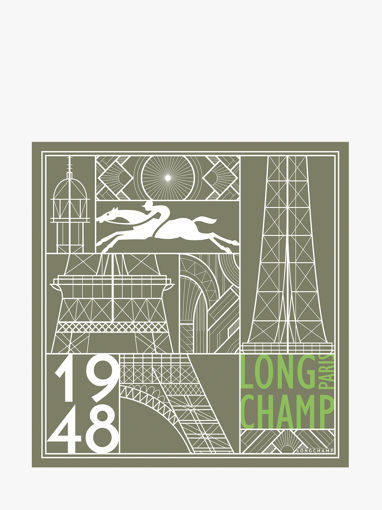 Longchamp Soie gots Sjaal Groen