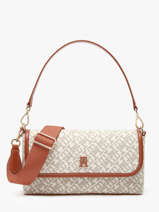 Schoudertas Th Monoplay Leder Tommy hilfiger Bruin th monoplay AW17341