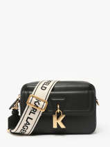 Cross Body Tas K Lock Leder Karl lagerfeld Zwart k lock A1W30406