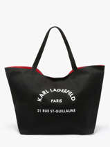 Schoudertas Rsg Katoen Karl lagerfeld Zwart rsg A1W50006