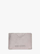 Kaarthouder Leder Paul marius Zilver vintage GABIN