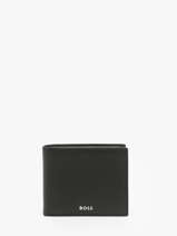 Portefeuille Leder Hugo boss Zwart grained HLN416A