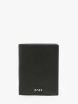 Portefeuille Leder Hugo boss Zwart smooth HLO403A