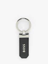 Sleutelhanger Leder Hugo boss Zwart grained HAK416A