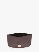 Longchamp Epure timeless Kredietkaarthouder Violet-vue-porte
