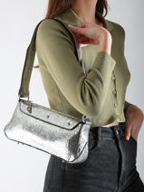 Cross Body Tas Billie Miroir Paul marius Zilver miroir BILLIMIR-vue-porte