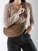 Cross Body Tas Winter Tresse Miniprix Beige winter tresse 6003-vue-porte