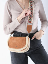 Cross Body Tas Risia Leder Pieces Bruin risia 17152862-vue-porte
