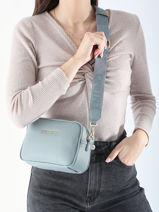 Cross Body Tas Never Valentino Blauw never VBS8GL15-vue-porte