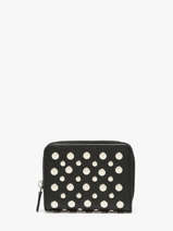 Portefeuille Domino Leder En Studs Sonia rykiel Zwart domino AC53LE14