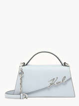 Cross Body Tas K Signature Leder Karl lagerfeld Blauw k signature A1W30458