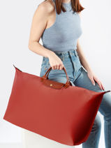 Longchamp Le pliage original Reistassen Rood-vue-porte