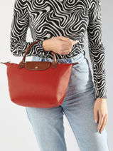 Longchamp Le pliage original Handtas Rood-vue-porte