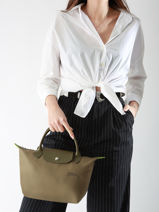 Longchamp Le pliage green Handtas Groen-vue-porte