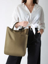Longchamp Le pliage green Shopping Groen-vue-porte