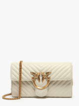 Cross Body Tas Love Bag Quilt Leder Pinko Beige love bag quilt A0GK