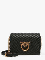 Cross Body Tas Love Bag Quilt Leder Pinko Zwart love bag quilt A0GK
