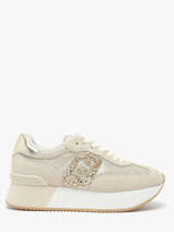 Sneakers Dreamy 02 Uit Leder Liu jo Beige women BA5035PX