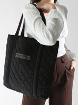 Schoudertas Velours Strass Fluweel Sonia rykiel Zwart velours strass AC29CO48-vue-porte