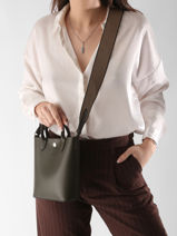Longchamp Epure timeless Cross bodytas Bruin-vue-porte