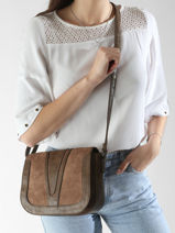 Cross Body Tas Winter Velvet Miniprix Beige winter velvet 3664-vue-porte