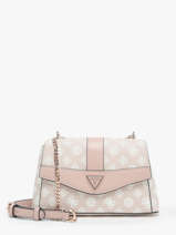 Cross Body Tas Izzy Polyurethaan Guess Beige izzy PG952121
