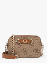 Cross Body Tas Izzy Polyurethaan Guess Bruin izzy OS865414