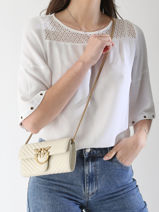 Cross Body Tas Love Bag Quilt Leder Pinko Beige love bag quilt A0GK-vue-porte