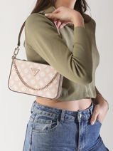 Schoudertas Noelle Polyurethaan Guess Beige noelle PG787972-vue-porte