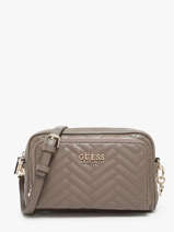 Cross Body Tas Eco Carly Polyurethaan Guess Bruin eco carly QG950814