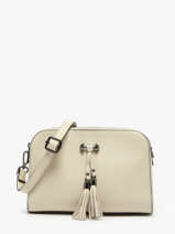 Cross Body Tas Caviar Leder Milano Beige caviar CA21101