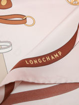 Longchamp Soie gots Sjaal Roze-vue-porte