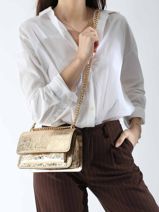 Cross Body Tas Claire Leder Michael kors Goud claire R5GC7L3M-vue-porte