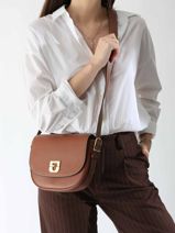 Cross Body Tas Premium Leder Gerard darel Bruin premium DBS50424-vue-porte