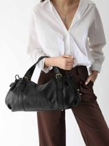 Schoudertas Premium Leder Gerard darel Zwart premium DBS61424-vue-porte