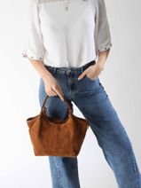 Schoudertas Velvet Caviar Leder Milano Rood velvet caviar VC241111-vue-porte