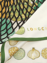 Longchamp Soie gots Foulard Groen-vue-porte