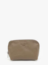 Portemonnee Leder Hexagona Bruin confort 467389
