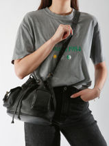 Cross Body Tas Cargo Leder Basilic pepper Zwart cargo BCAR06-vue-porte