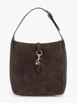Schoudertas Velvet Caviar Leder Milano Bruin velvet caviar VC24118