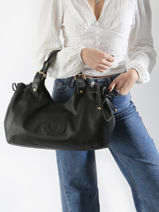 Schoudertas Chiara Leder Gerard darel Zwart chiara DBS84420-vue-porte