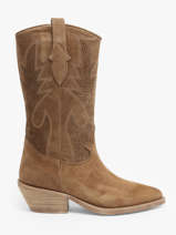 Santiago Laarzen Holly Uit Leder Alpe Bruin women 53551101