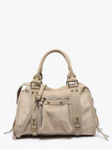 Schoudertas Velvet Leder Milano Beige velvet VE24094