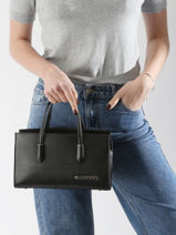 Handtas Jasmin Valentino Zwart jasmin VBS8NS23-vue-porte