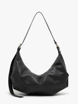 Schoudertas Sauvage Leder Milano Zwart sauvage SA24111