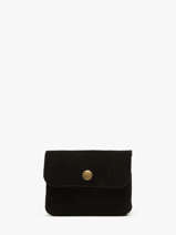 Portemonnee Leder Milano Zwart velvet VE23091