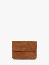 Portemonnee Leder Milano Bruin velvet VE23091
